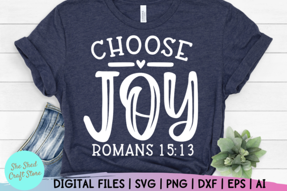 Choose Joy SVG: Christian Quotes for Design Projects
