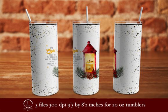 Christian Winter Tumbler Design: Merging Faith, Festivity, and Functional Art