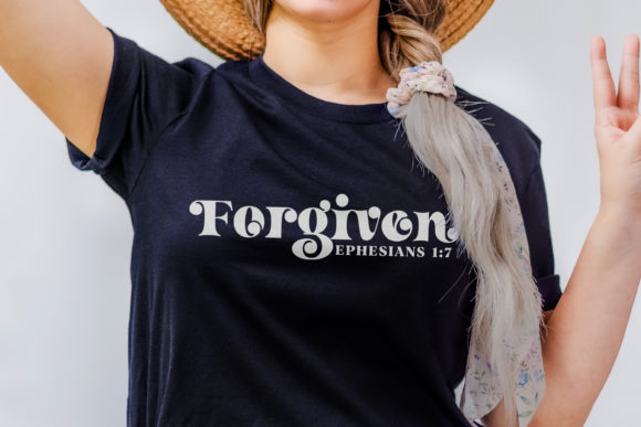 Faith-Inspired SVG: Forgiven, Jesus & Bible Verses