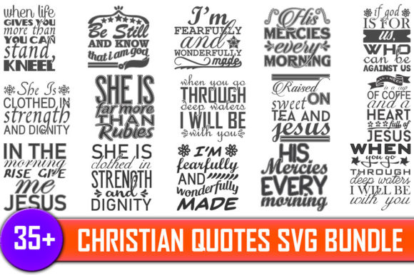 Finding Visual Voice: How Christian Quotes Designs Bundle 35 Inspires Modern Faith Creatives