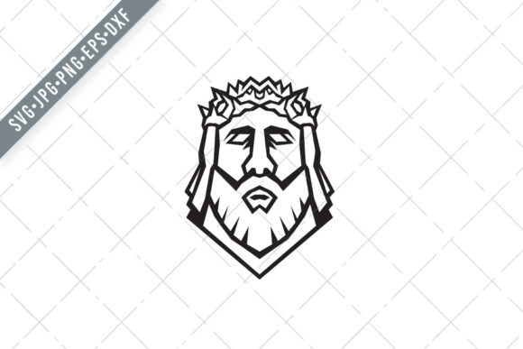 Head of Jesus Christ the Redeemer as Creative Icon