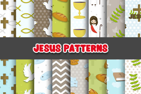 Jesus Christ Digital Papers Patterns: Design & Application Guide