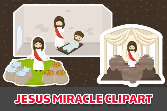 Jesus Miracle Christian Clipart